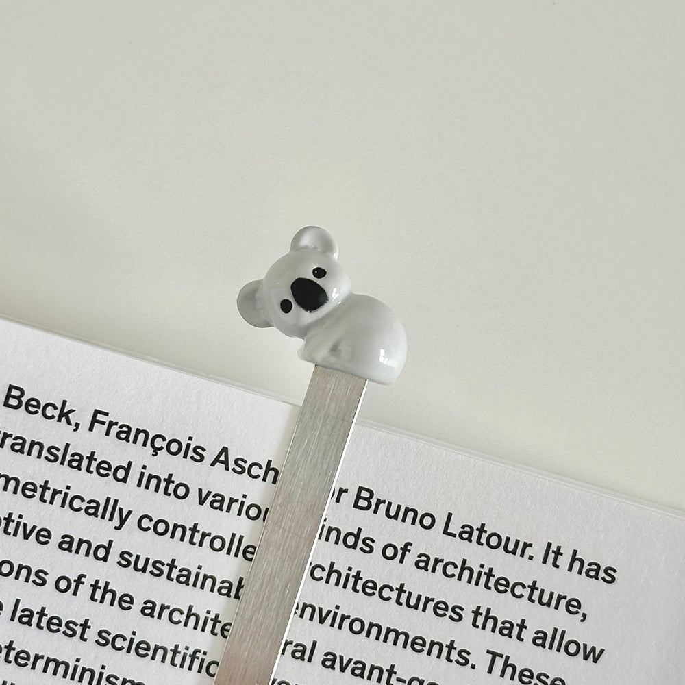 Belgian Koala Alloy 3D Bookmark - Original High-end Cultural and Creative Gift, Cute and Exquisite, Ideal for Birthday