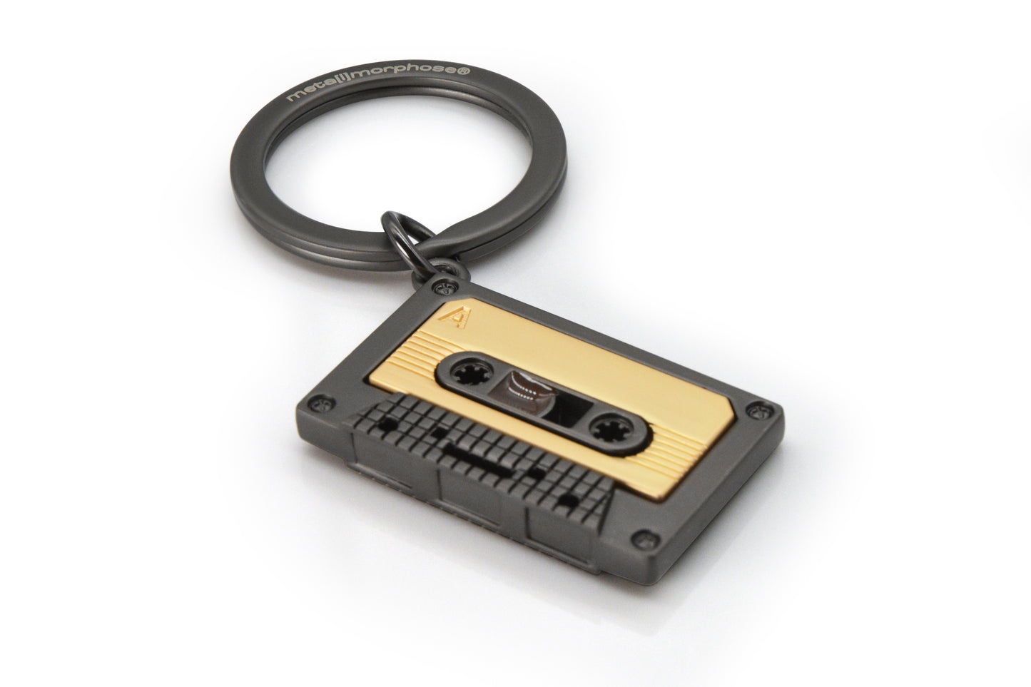 Vintage tape alloy keychain pendant, cute gift, mini version