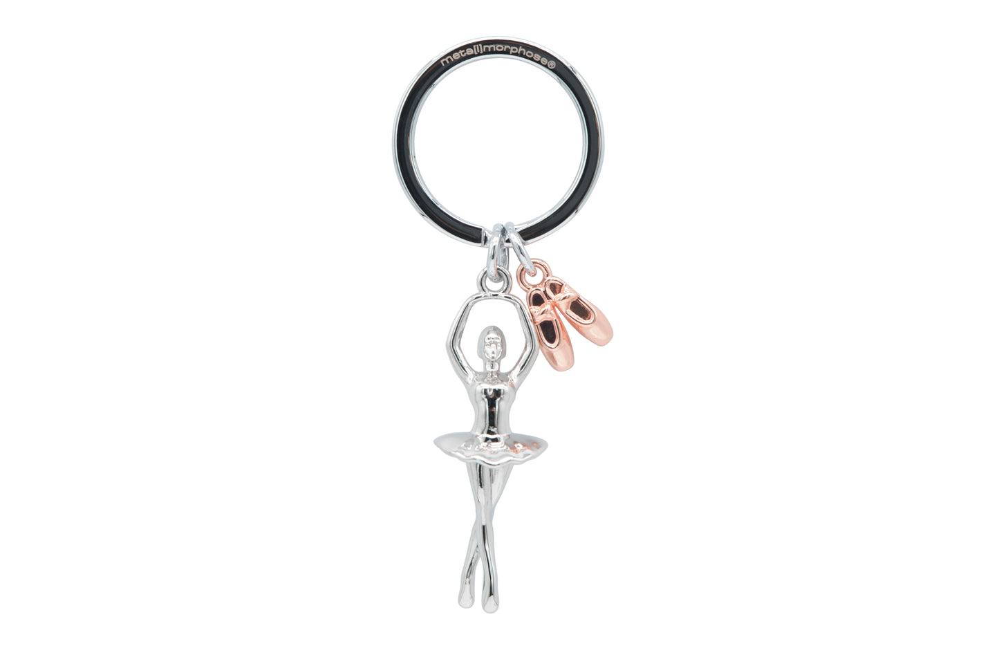 Ballet dancer alloy keychain, niche, girlish, ballet shoes, ballet skirt, ballet girl, creative birthday gift.