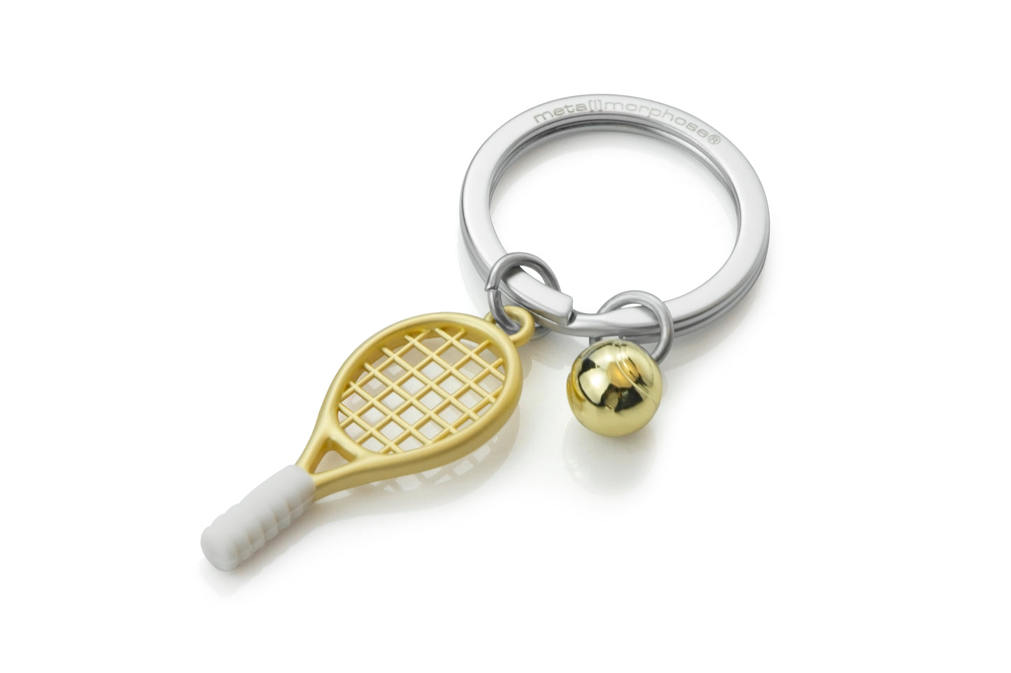 Tennis racket keychain pendant, outdoor sports style, alloy, birthday gift