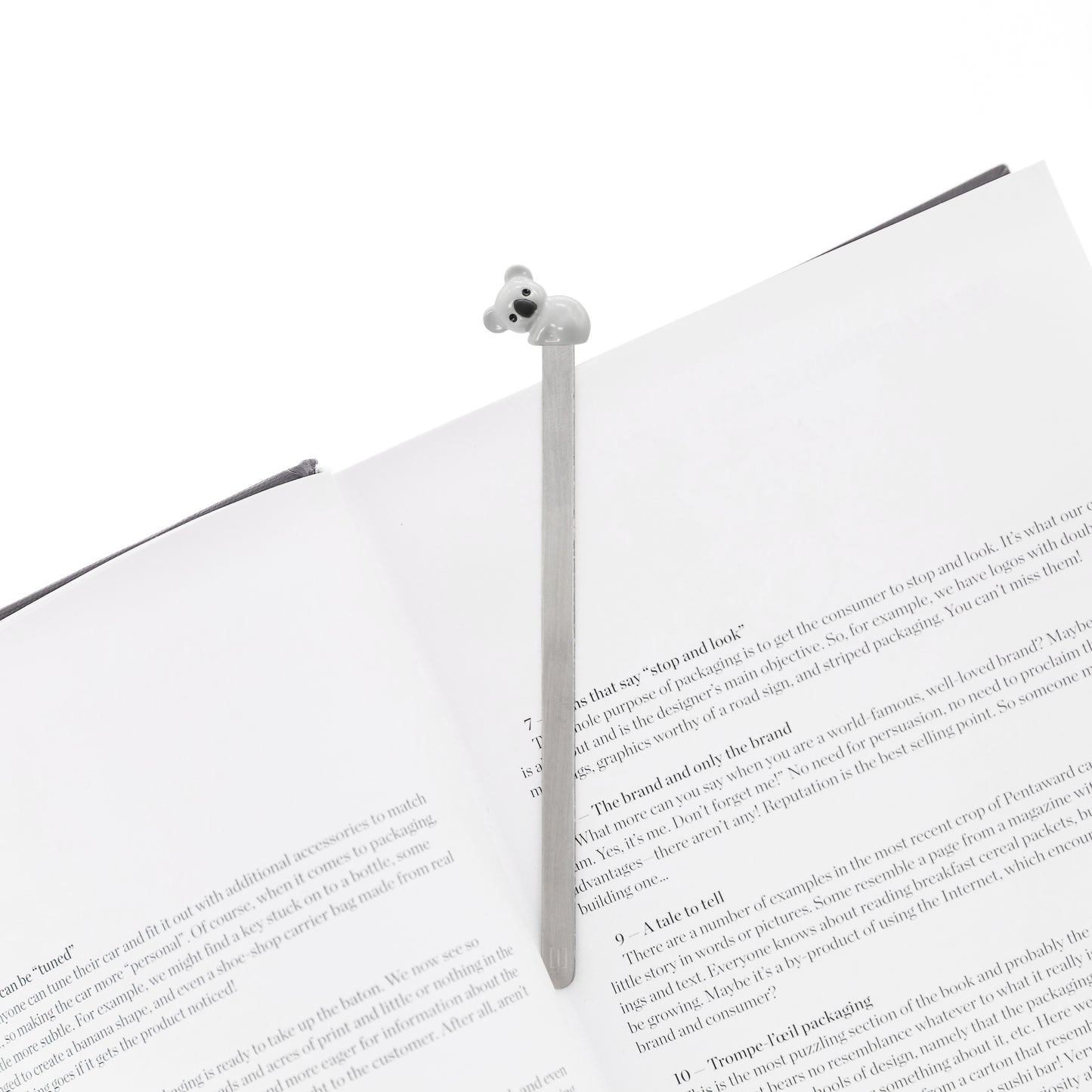 Belgian Koala Alloy 3D Bookmark - Original High-end Cultural and Creative Gift, Cute and Exquisite, Ideal for Birthday