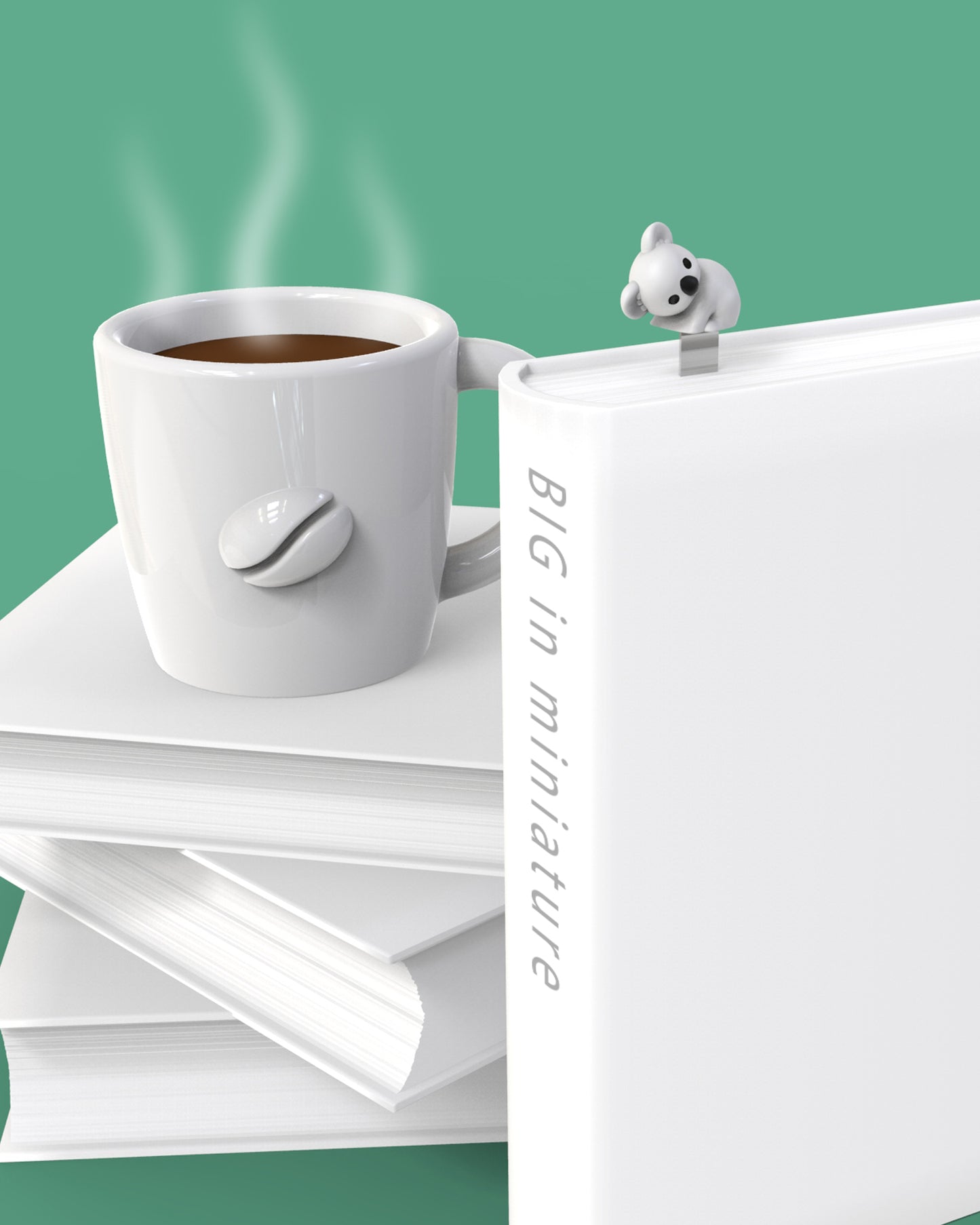 Belgian Koala Alloy 3D Bookmark - Original High-end Cultural and Creative Gift, Cute and Exquisite, Ideal for Birthday