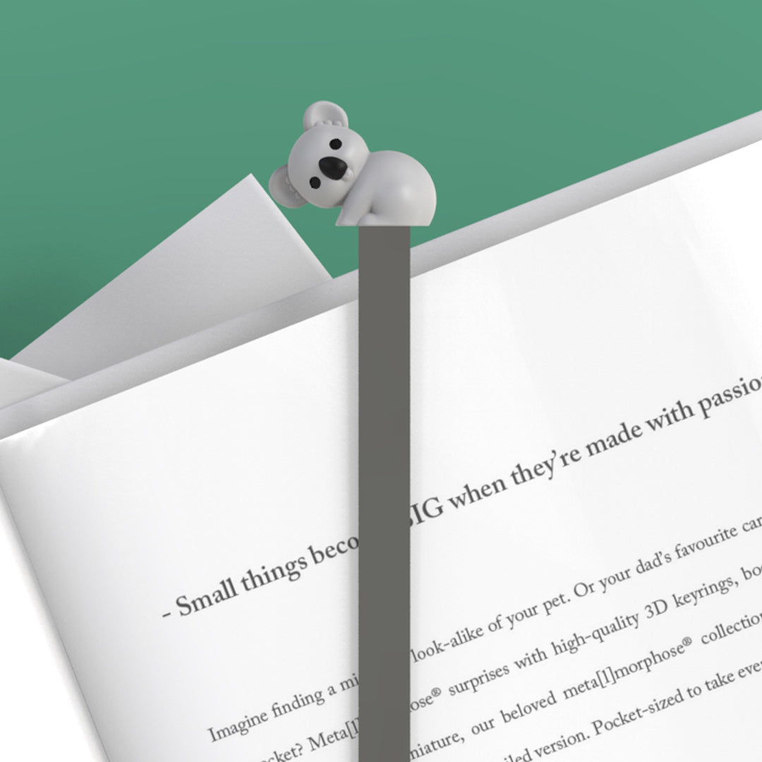 Belgian Koala Alloy 3D Bookmark - Original High-end Cultural and Creative Gift, Cute and Exquisite, Ideal for Birthday