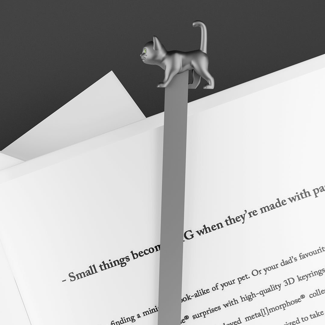 Black Cat 3D Bookmark - Original Alloy Cultural and Creative Gift for Birthday