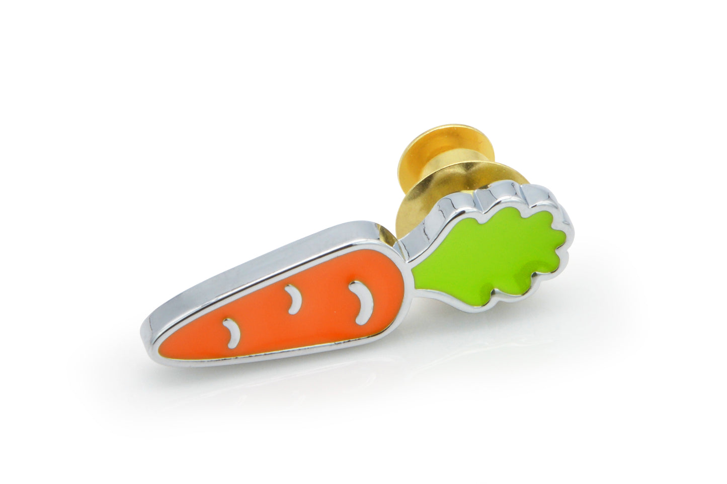 Fashion Brooch Big - Eared Cute Rabbit and Carrot, Alloy Brooch Pin, Lovely, High - end Birthday and Graduation Season Gift