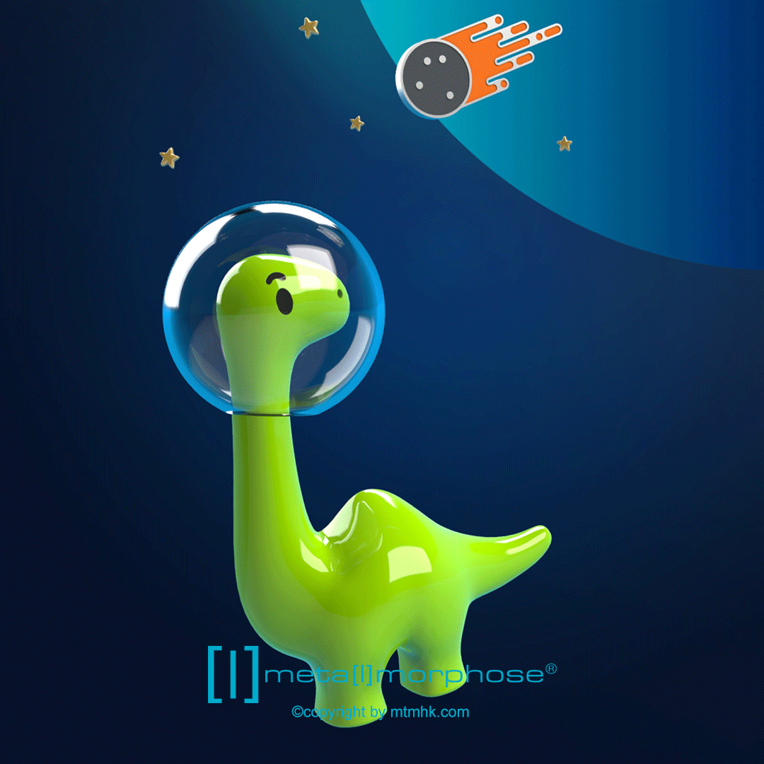 Fashion brooch, dinosaur Mars alloy brooch/pin, cute, high-end, exquisite birthday/graduation gift for boyfriend/girlfriend