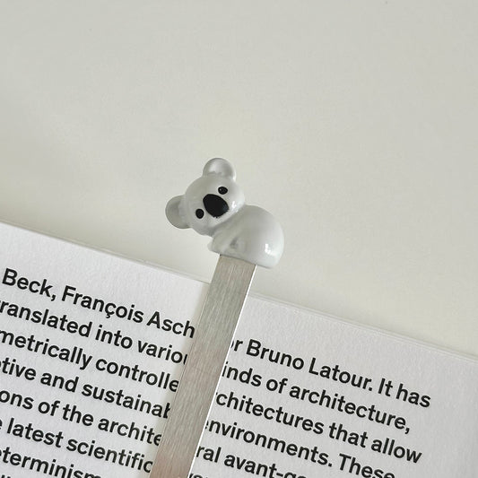 Belgian Koala Alloy 3D Bookmark - Original High-end Cultural and Creative Gift, Cute and Exquisite, Ideal for Birthday