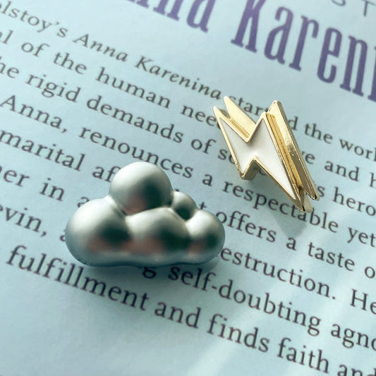 Fashion brooch pin badge Cloud & Lightning made of alloy, advanced, delicate, sweet. A lovely and high-end brooch/pin, birthday gift
