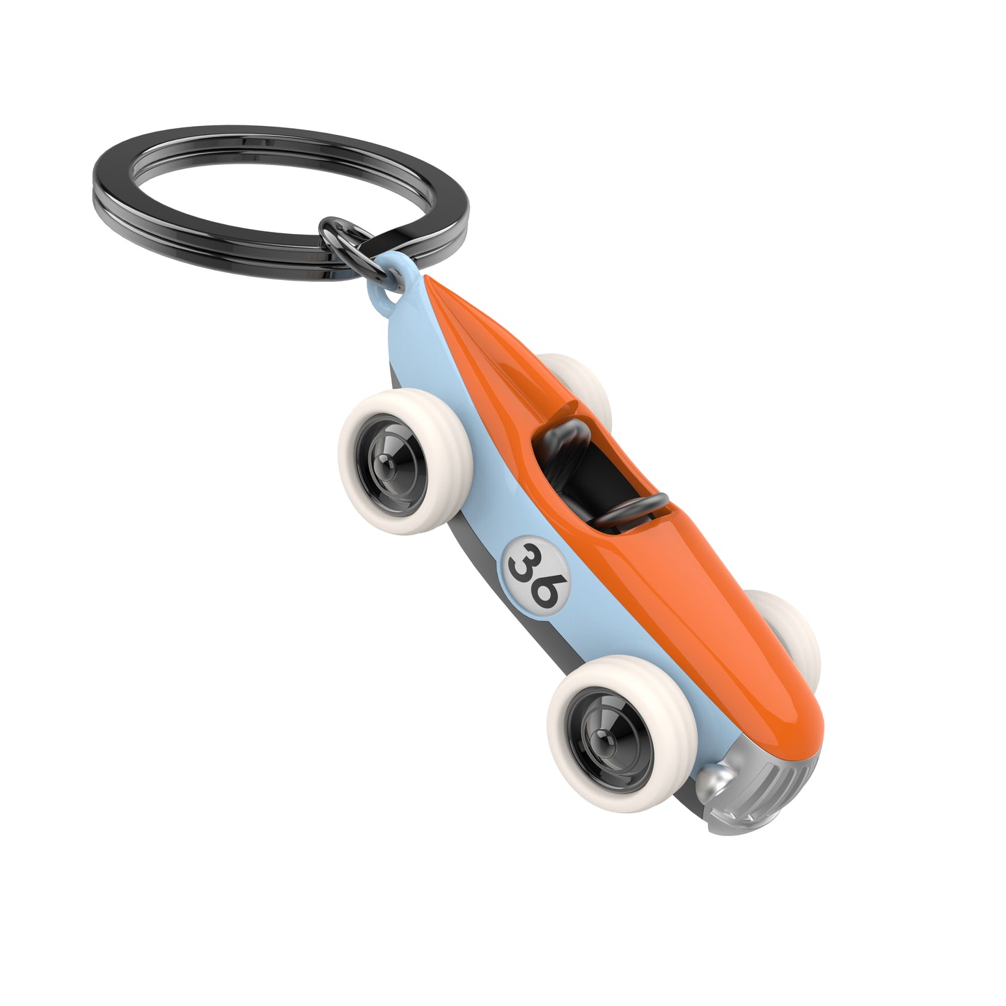 Vintage racing car keychain bag charm, high-end, exquisite, cool, creative birthday gift