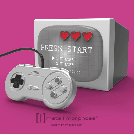 Game console alloy car keychain pendant, high-end, cute, creative, birthday gift, customizable.
