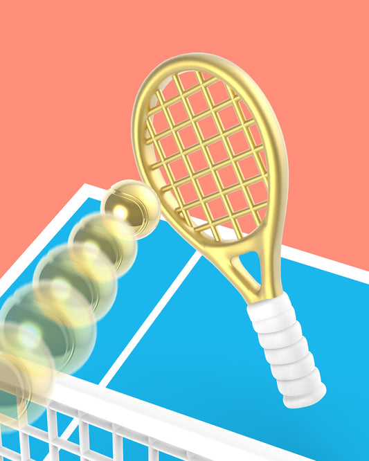 Tennis racket keychain pendant, outdoor sports style, alloy, birthday gift