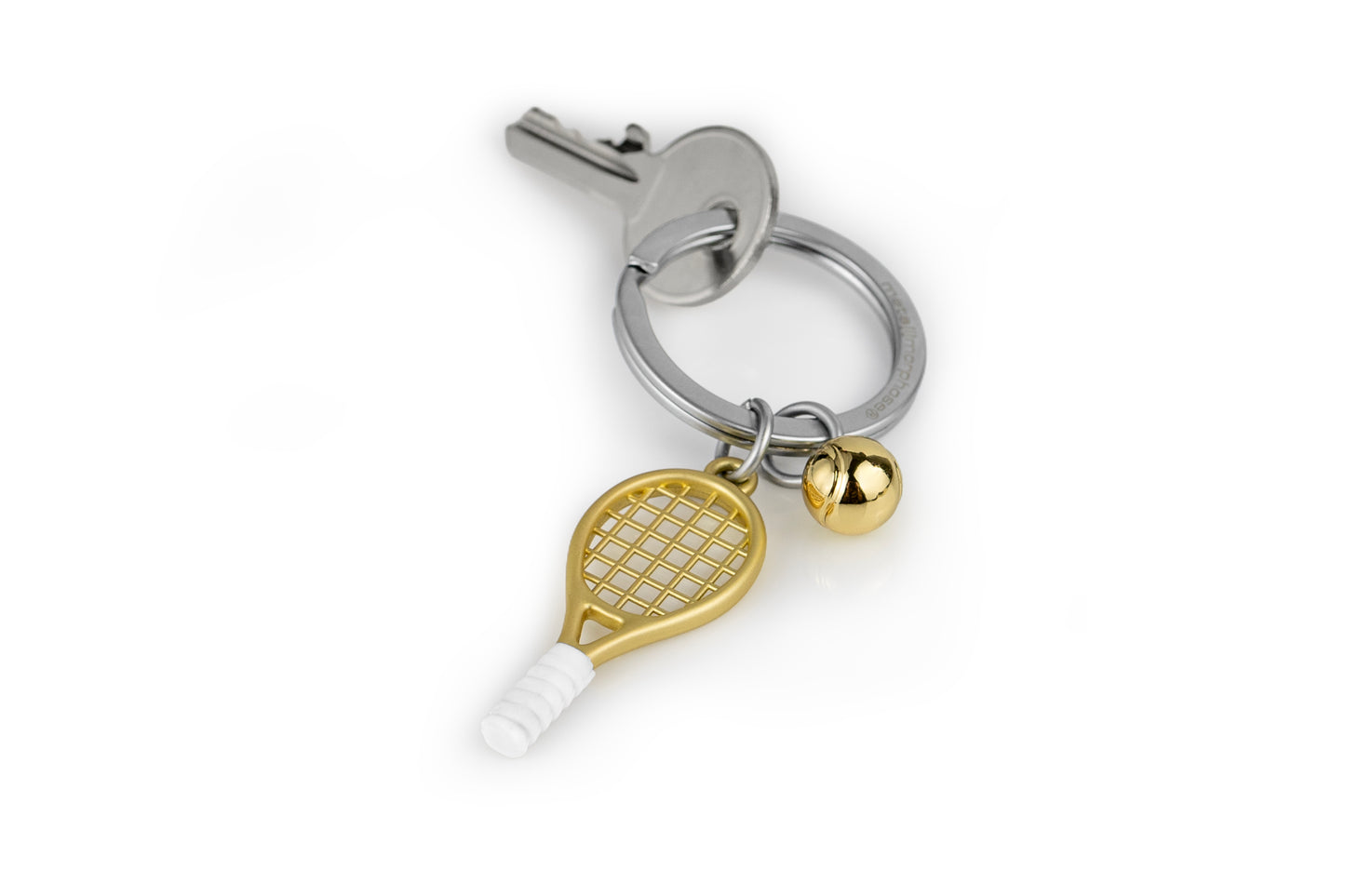 Tennis racket keychain pendant, outdoor sports style, alloy, birthday gift