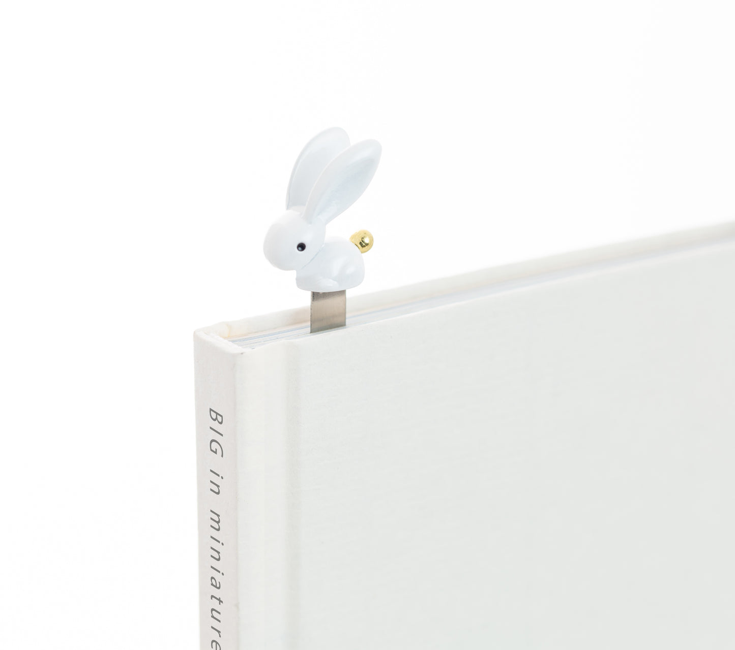 Big-Eared Adorable Bunny Alloy Cultural and Creative 3D Bookmark - Original, Cute and Creative Birthday Gift