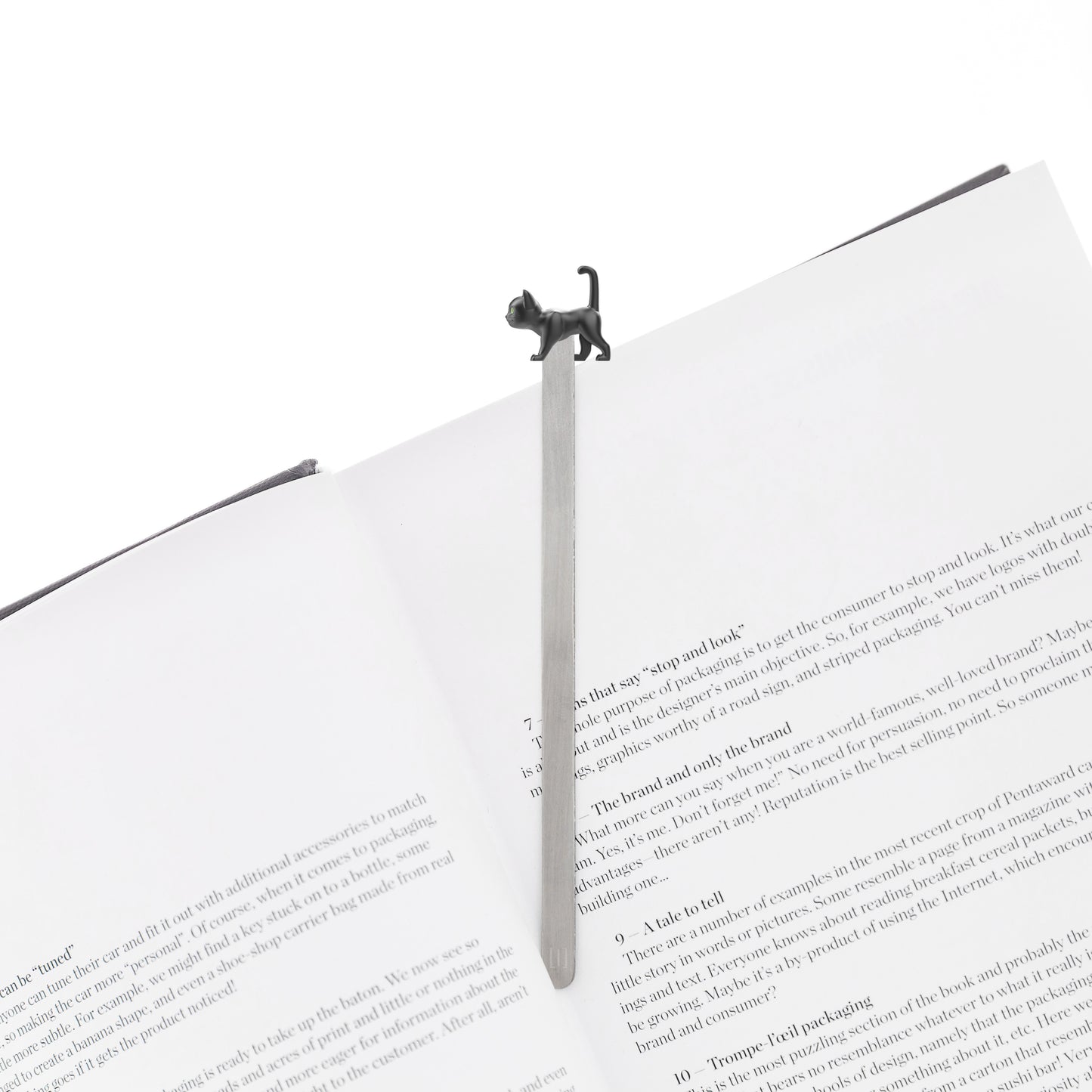 Black Cat 3D Bookmark - Original Alloy Cultural and Creative Gift for Birthday