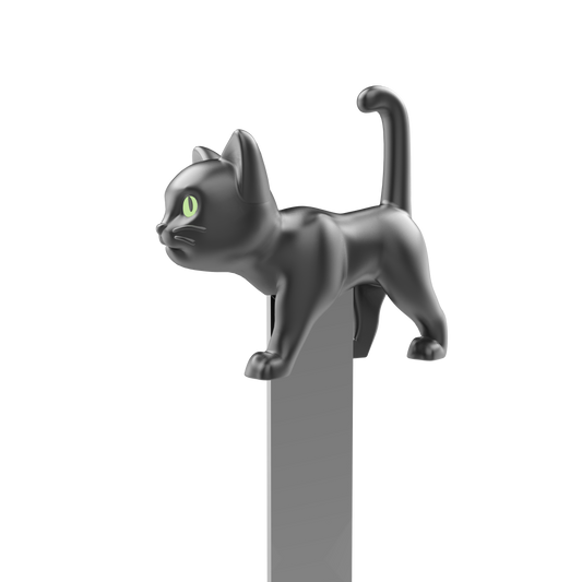 Black Cat 3D Bookmark - Original Alloy Cultural and Creative Gift for Birthday
