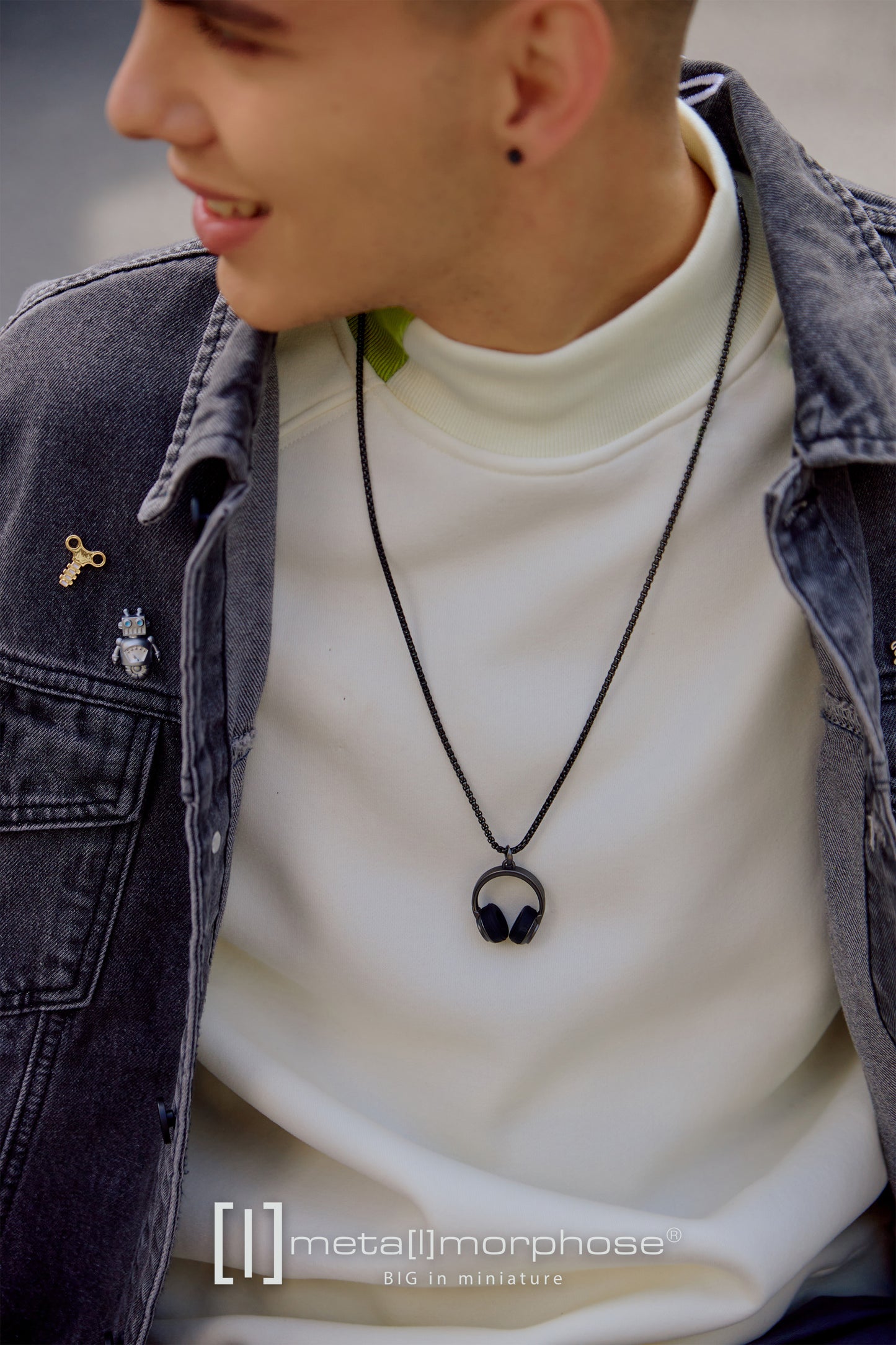 Alloy Headphone Sweater Chain, Stylish, High - end, Creative, Exquisite Birthday Gift
