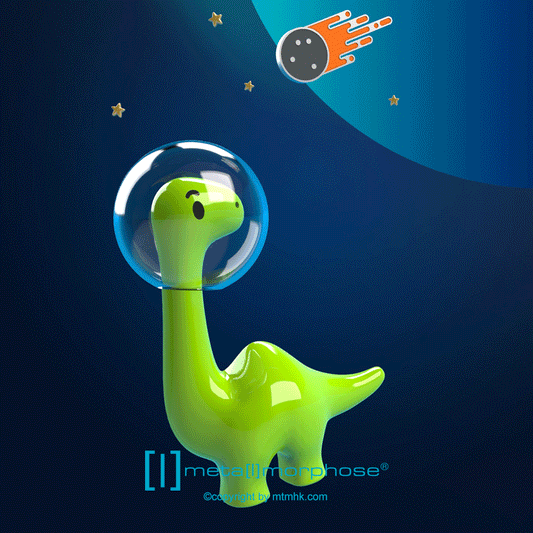 Fashion brooch, dinosaur Mars alloy brooch/pin, cute, high-end, exquisite birthday/graduation gift for boyfriend/girlfriend